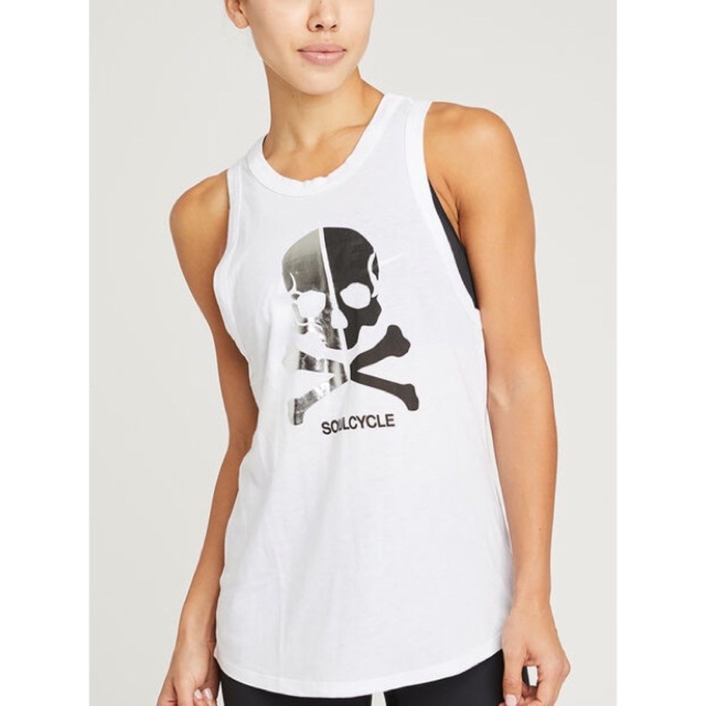 📌 Soul by SoulCycle Split Skull Racerback Tank